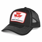 Massey Ferguson Logo Black Mesh Back Hat White Stitching MF66