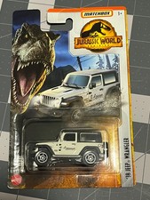 2022 Matchbox Jurassic World Dominion '18 Jeep Wrangler WHITE BIOSYN FSC