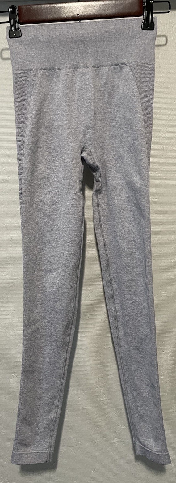Gymshark Flex High Waisted Leggings with Large Logo in Gray - Size XS for Women