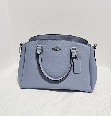 Coach Sage Chain Carryall Leather Satchel Tote Crossbody Purse EUC F28976