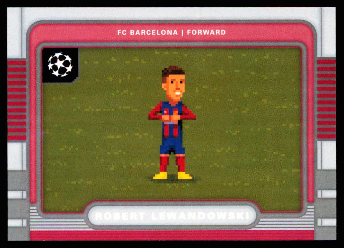 Robert Lewandowski 2025-26 Topps Uefa Club Competitions 8-Bit Shots #8B-13