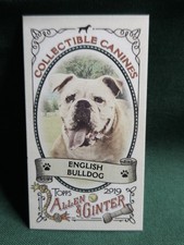 2019 Topps Allen And Ginter COLLECTABLE CANINES CC-11 ENGLISH BULLDOG