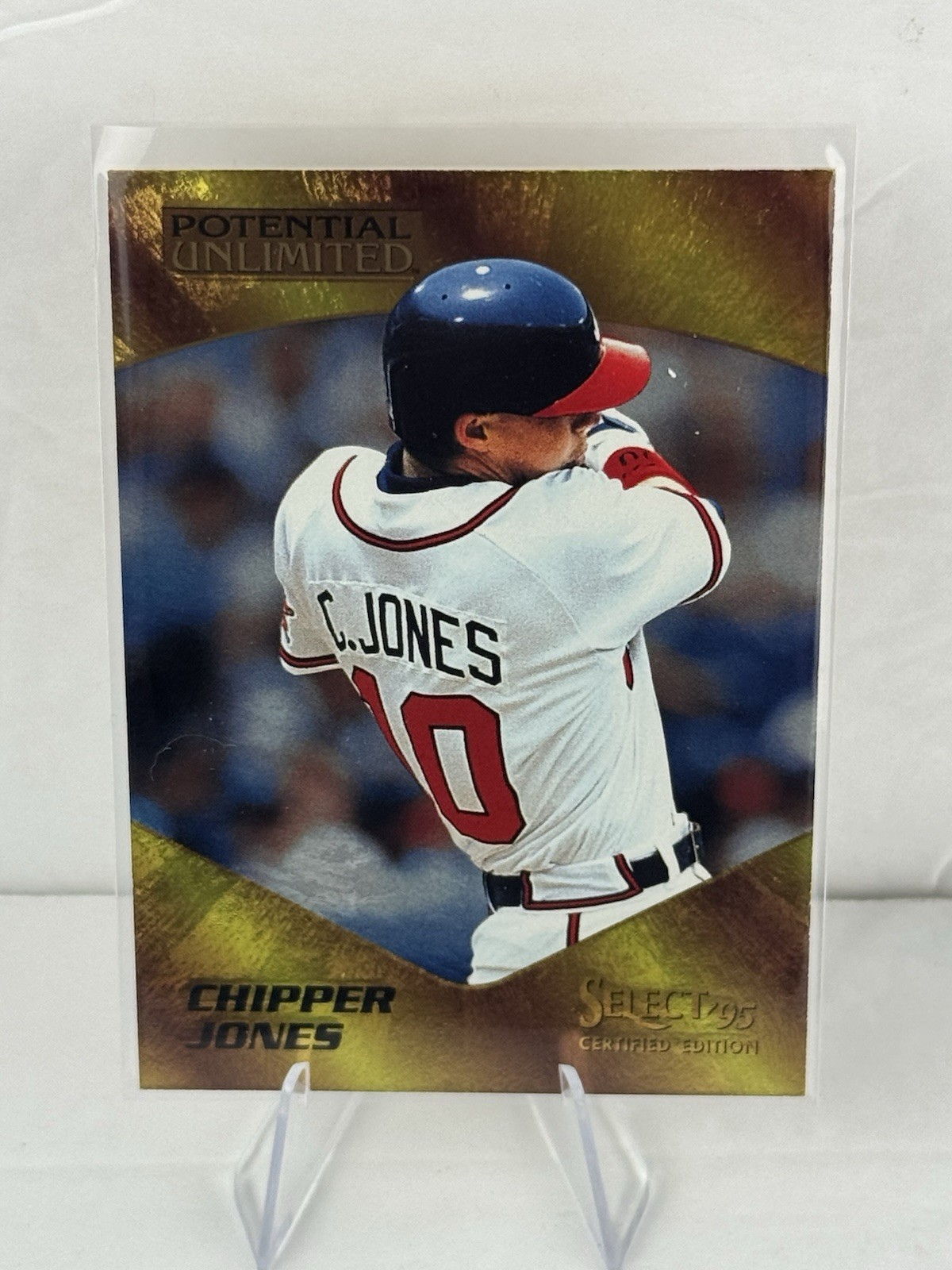 1995 Select Certified Potential Unlimited #1/903 Chipper Jones Atlanta Braves