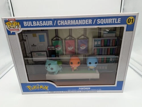 Pokemon Bulbasaur Charmander Squirtle Deluxe Funko Pop! Moment #01 (Damaged)