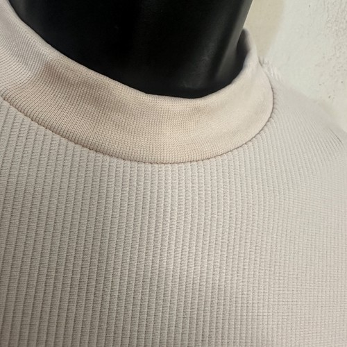 BoohooMAN Body Con T Shirt a costine XS delicatamente indossata poliestere elasticizzato ascelle 18" - Foto 2 di 4