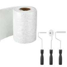 1708 Biaxial Fiberglass Cloth 8" x 360" with 3 Rollers Tools Kit 8" X 360"