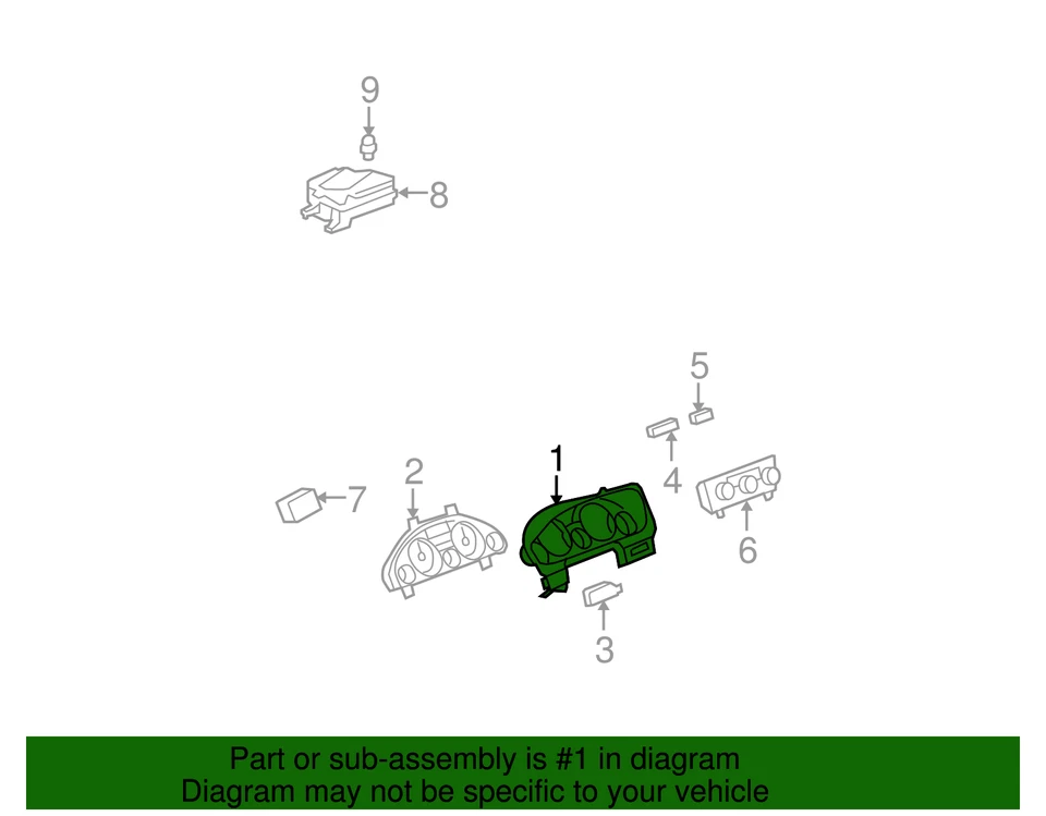 Genuine GM Cocoa Instrument Panel Cluster Trim Panel 23190312 Foto 2 de 2