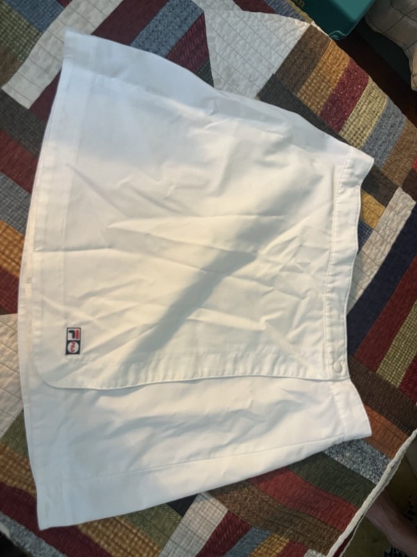 1990’s FILA Women's White Polyester Tennis Skirt Size M Regular