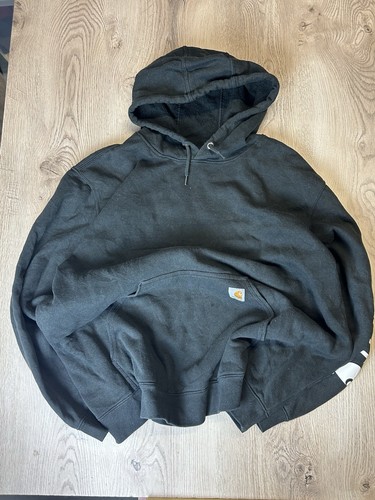 Carhartt men’s xxl black hoodie arm spell out workwear casual work