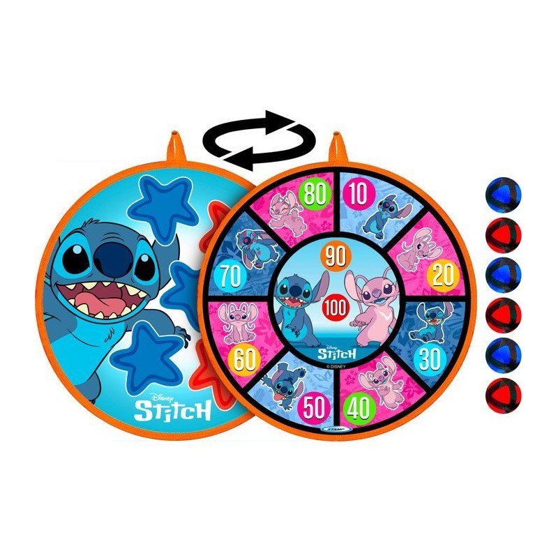 Cible de fléchettes Stitch Disney à scratch sûre pour chambre enfant