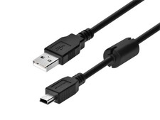 Monoprice USB-A to Mini-B 2.0 Cable - 5-Pin, 28/24AWG, Black, 6ft