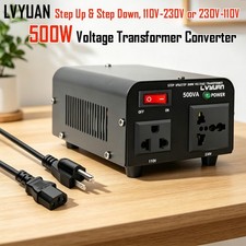 500W Voltage Transformer Converter 110V 230V Step Up Step Down US UK/EU