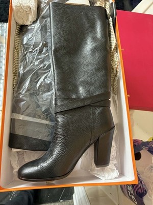Mandy Black Grainy Nappa Boots