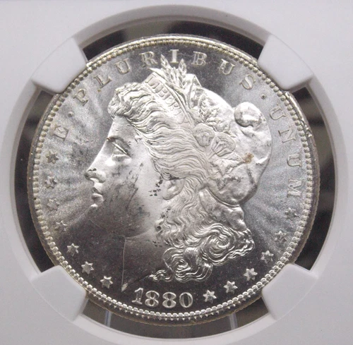 1880 "S" Morgan SILVER Dollar $1 NGC MS65 #010 Gem BU Uncirculated ECC&C, Inc.