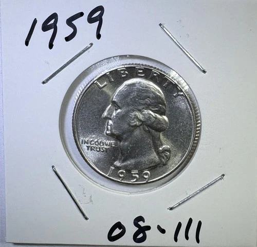 1959 25c SILVER Washington Quarter UNCIRCULATED (08-111)