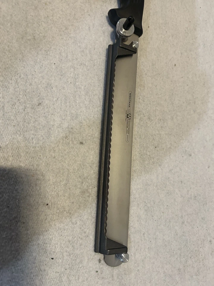 Cuchillo de pan ajustable Montana Inox hecho en Italia Sandvik acero inoxidable 15 pulgadas Foto 4 de 4