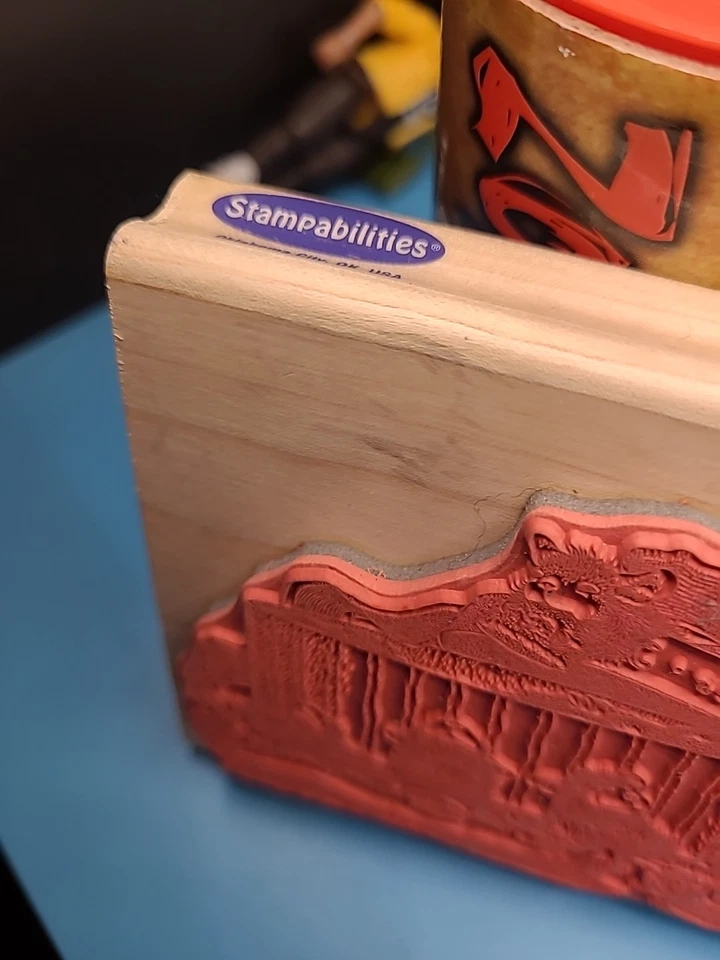 Stampabilities House Mouse Wooden Craft Stamp-Yummy Treats New - Image 3 of 4