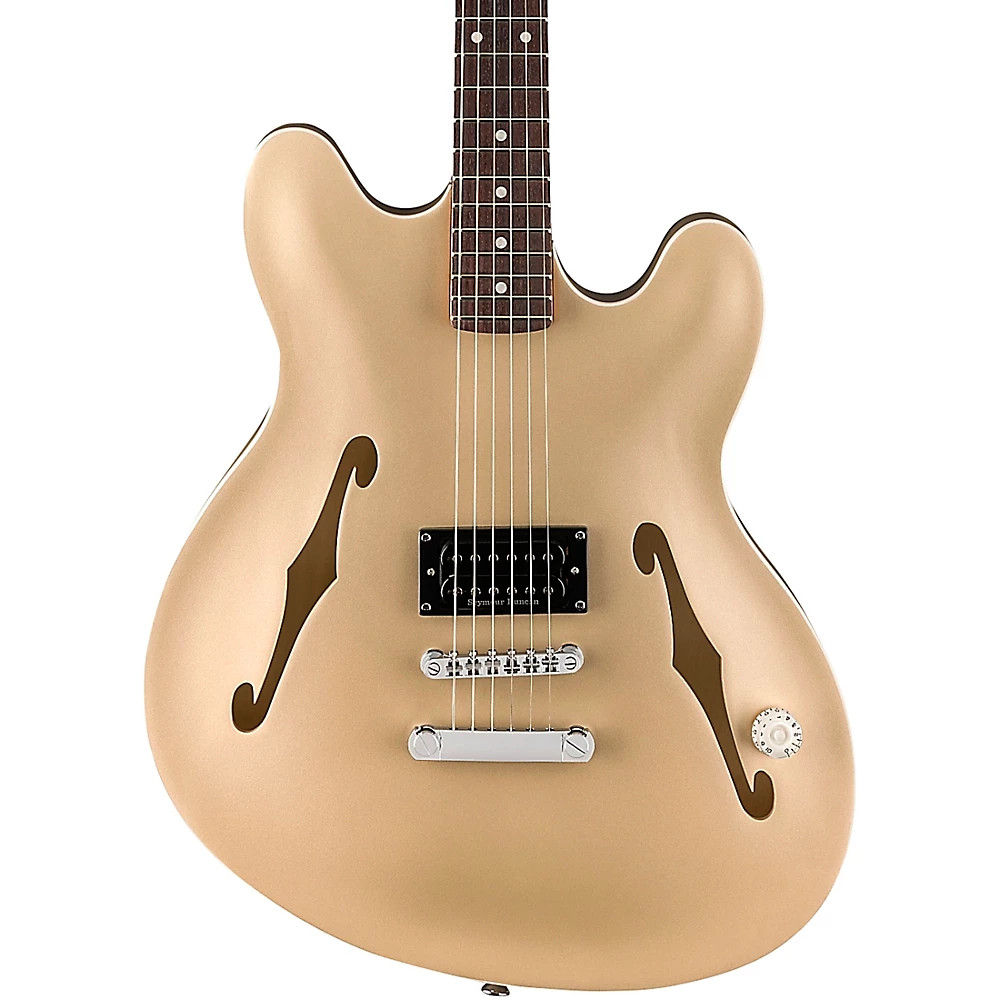 Fender Tom DeLonge Starcaster Electric Guitar Satin Shoreline Gold 160090₽