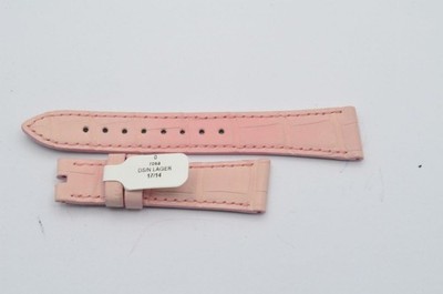 VACHERON CONSTANTIN LEDER ARMBAND 17MM FÜR DORNSCHLIESSE 14MM NEU ROSA 17-14