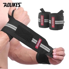Grey Weight Lifting Straps , Wrist Wraps for Bodybuilding, Wrist Straps Lifting