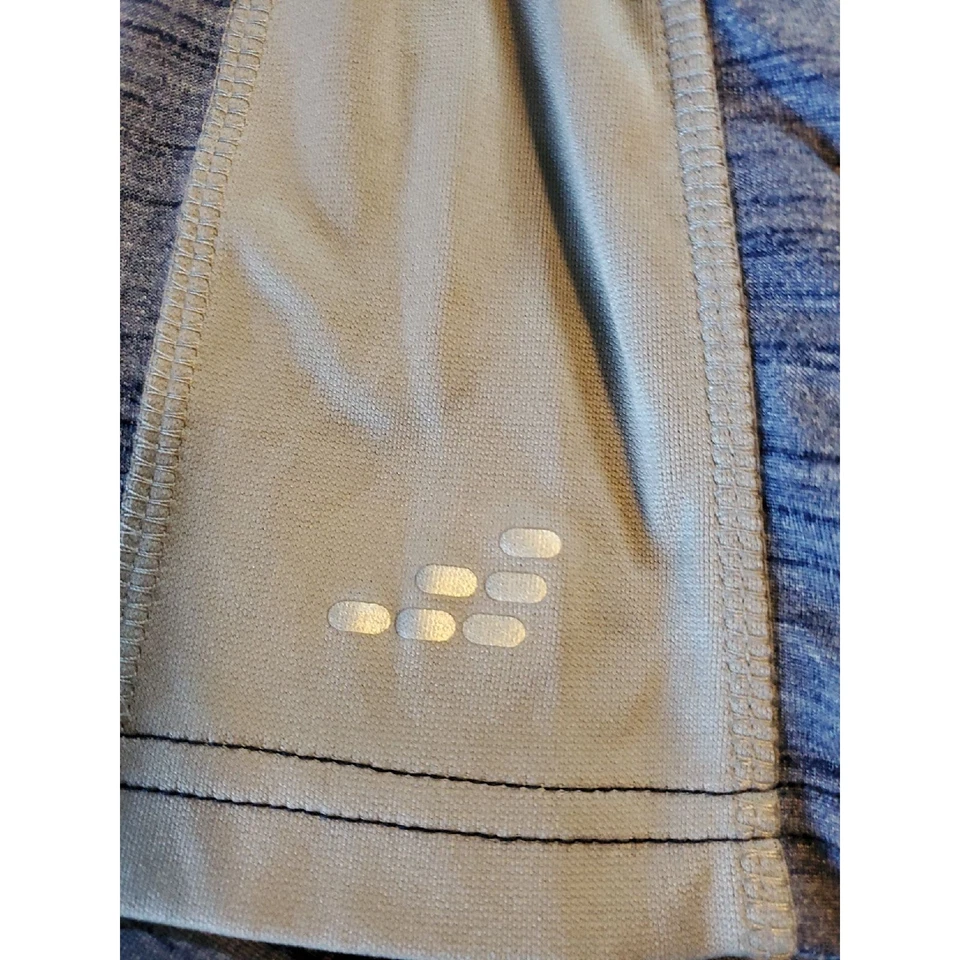 Pantalones Cortos Atléticos BCG Tru-Wick Para Hombre Azul y Gris Talla Grande Foto 3 de 4