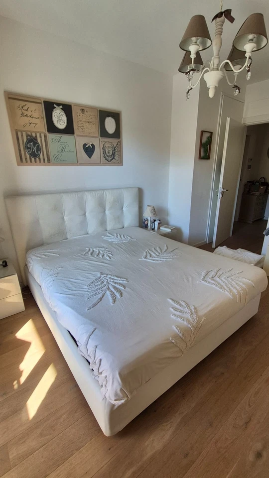 Letto Matrimoniale con Contenitore - Bianco - Immagine 3 di 4