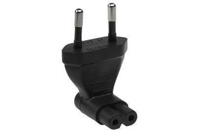 SF Cable C7 to European CEE7 Angled Power Plug Adapter