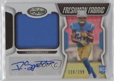 2022 Certified Freshman Fabric Mirror Signatures /299 Isaiah Spiller Auto 17jh