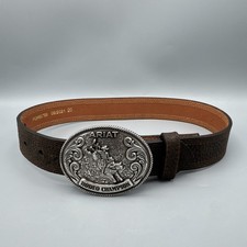 Ariat Boys Rodeo Champion Belt A1305802 Brown Leather Kids Size 20