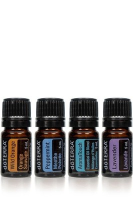 doTERRA Travel Collection Ideal Long Car Rides Prepared Staple Oils 4pcs NEW