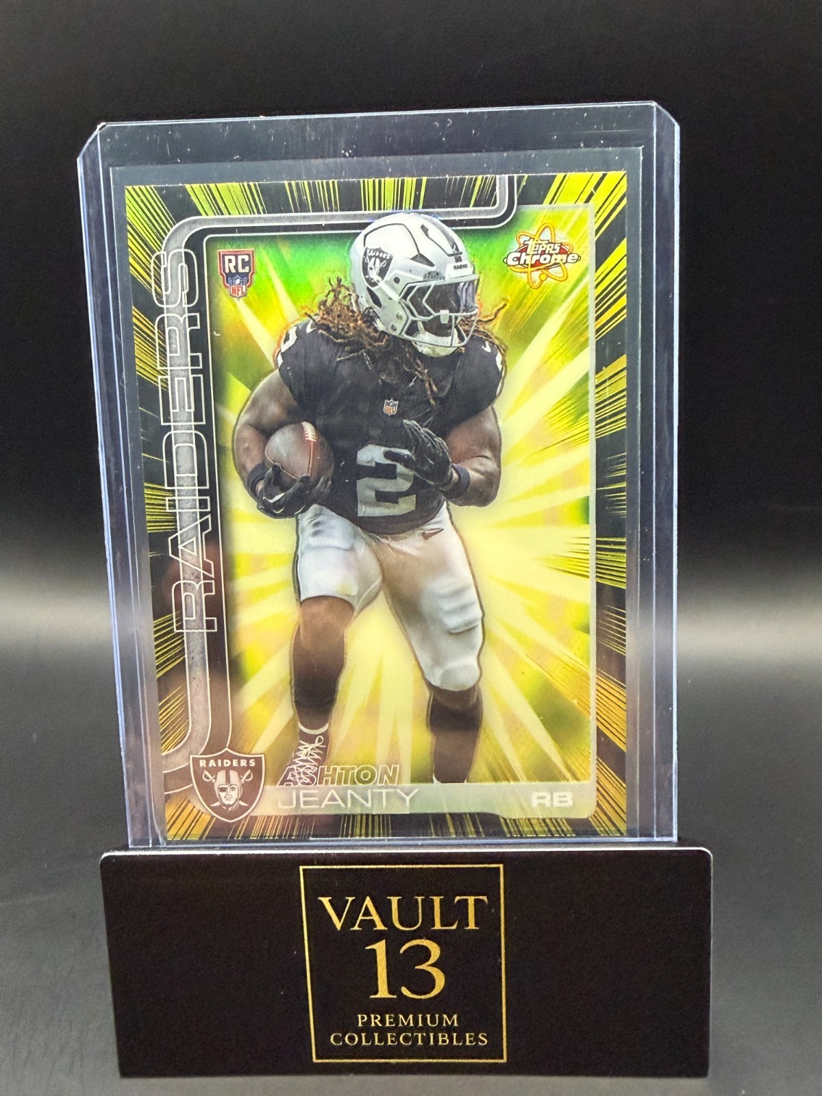 Ashton Jeanty 2025 Topps Chrome Radiating Rookies RC RR-3