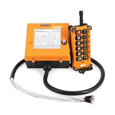 NEWTRY Wireless Crane Remote Control 12 Buttons 12V Industrial Channel Hoist ...