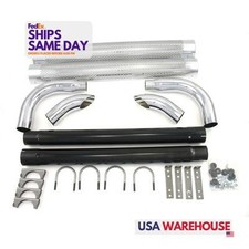 Patriot Exhaust H1050 2 Pack Chrome Steel Chrome Side Pipes - 50in Performance
