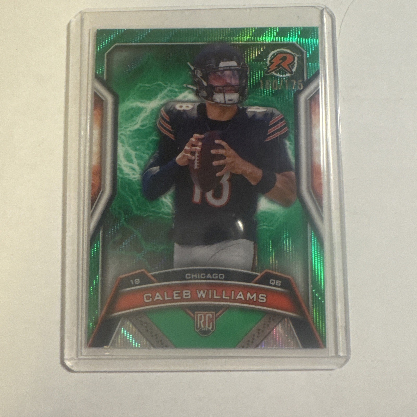 2024 Topps Resurgence - Rookies Caleb Williams #117 Green Surge Refractor /175