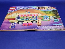 Lego Friends 41129 Hot Dog Food Truck & Photo Booth COMPLETE w Minifigs + Manual