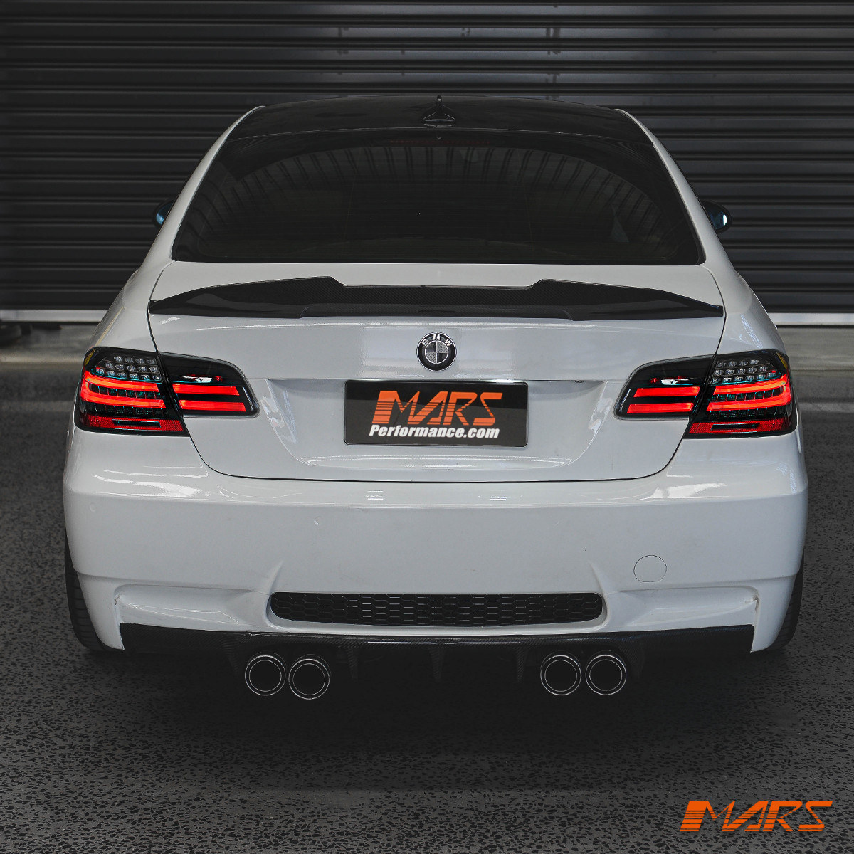 Black M3 LCI Style 3D Stripe Bar LED Tail Lights for BMW 3