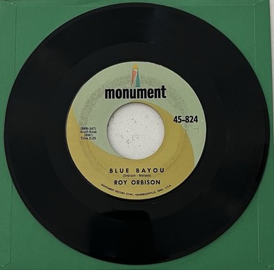 Roy Orbison~Blue Bayou/Mean Woman Blues/45-NM Vinyl/EX+ Labels