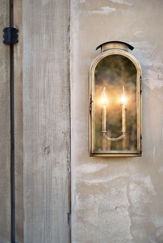 Hinkley Lighting 2524 Brass Rowley 2-Light 18"H Outdoor Wall Sconce - Picture 5 of 9