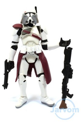 Star Wars 3.75'' ROTS Revenge of the Sith #49 Clone Commander Bacara Complete