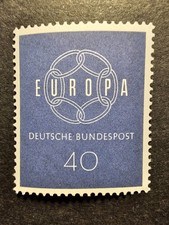 TIMBRE EUROPA CEPT ALLEMAGNE DESSINS N°194 NEUF ** LUXE MNH 1959