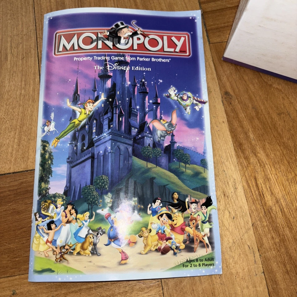 Monopoly The Disney Edition  2001 Parker Brothers Vintage Board Game  - Image 2 of 4