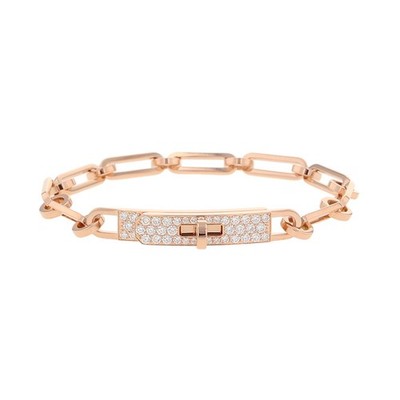 HERMES Kelly Chaine Armband Größe ST 18K Rotgold H221411B 00ST