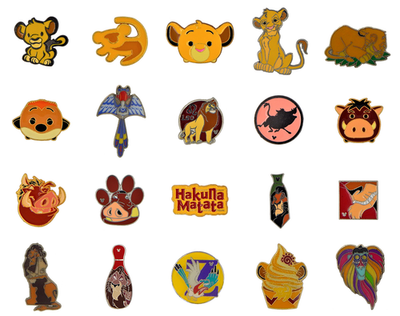 Lion King Movie Theme Individual Pin Disney World Parks Trading
