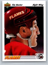 1991-92 Upper Deck #221 Tim Hunter Calgary Flames Hockey Card