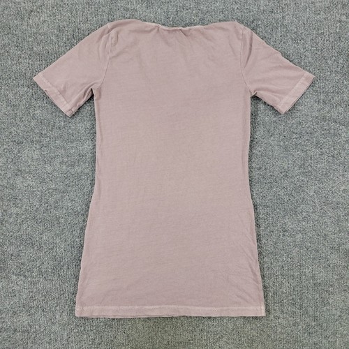 Rubbish Shirt Girl's XS Gray Slim Fit V-Neck Short Sleeve Top Stretch Pullover - Picture 7 of 13