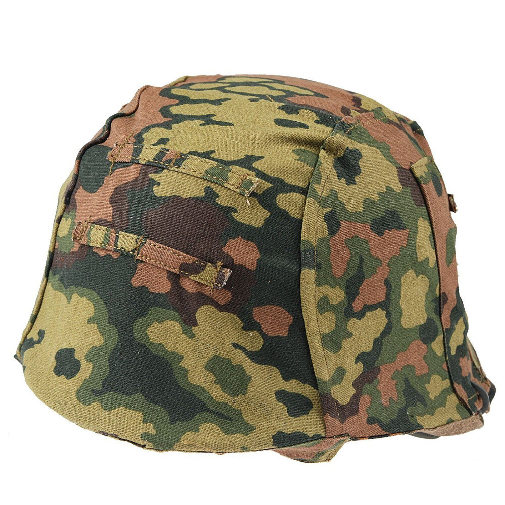 WW2 GERMAN ARMY M35 REVERSIBLE HELMET COVER SPRING FALL OAK