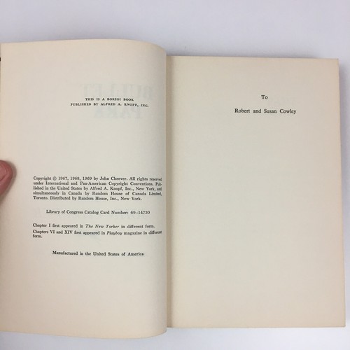 Bullet Park by John Cheever 1969 Hardcover - Imagen 3 de 9