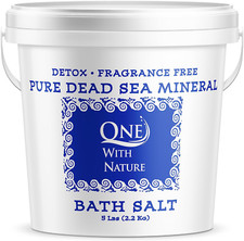 Pure Dead Sea Salt, 5Lb-Fine Bath Salts for Soaking, Highest Mineral Content, Ac