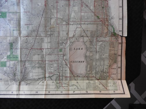 ORIGINAL 1918 Blanchard's Chicago "CITY GUIDE" Street Map RARE - Picture 9 of 11