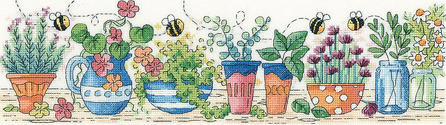 Heritage Crafts Cross Stitch Kit - Herb Garden